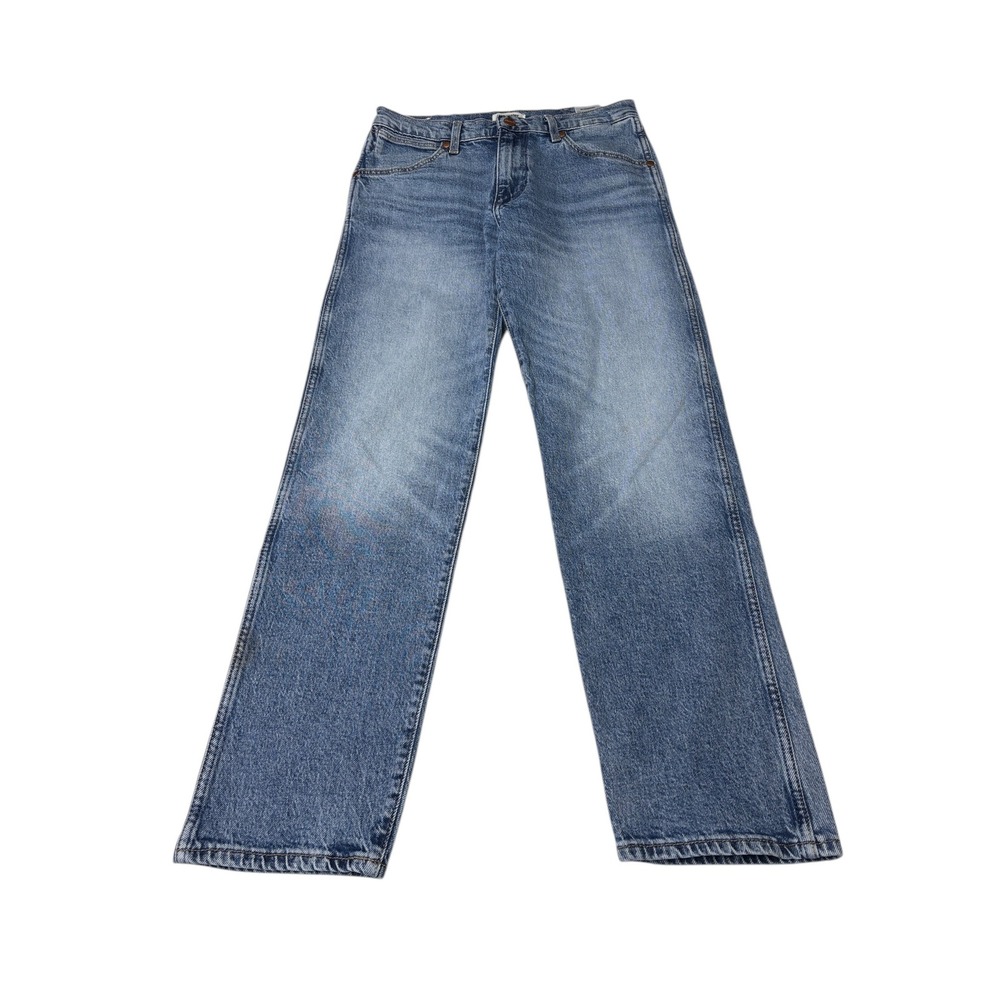 Wrangler Sunset Mid Rise Straight 651 Leg Jeans Blue Denim Size 27x29